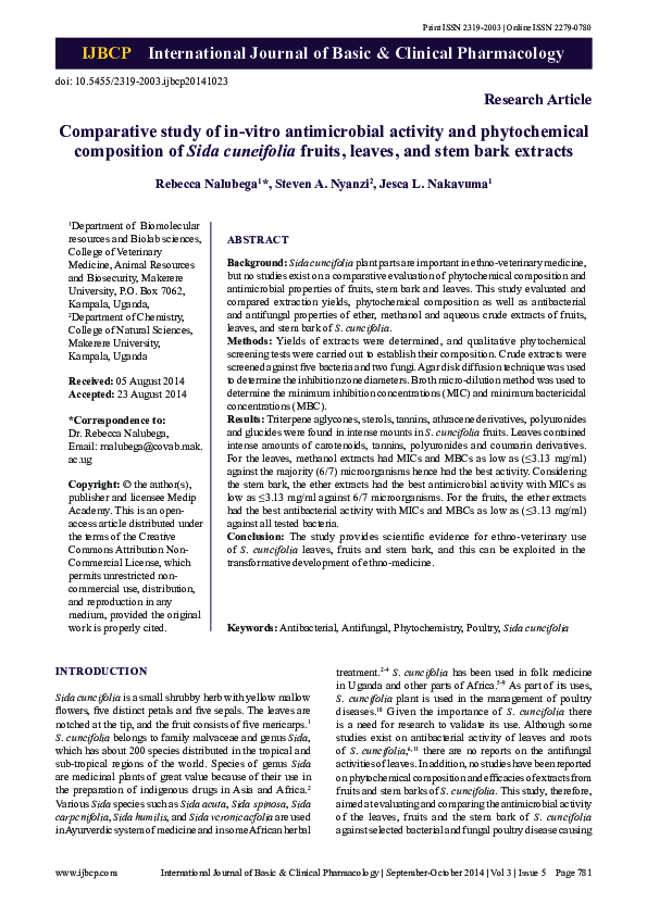 (PDF) Comparative study of in-vitro antimicrobial activity and ...