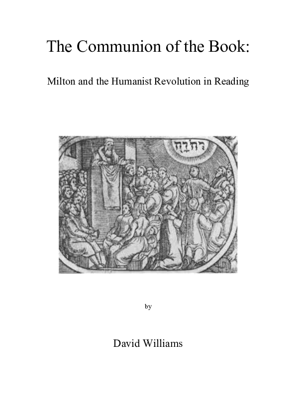 (PDF) Preface to Communion (revised)
