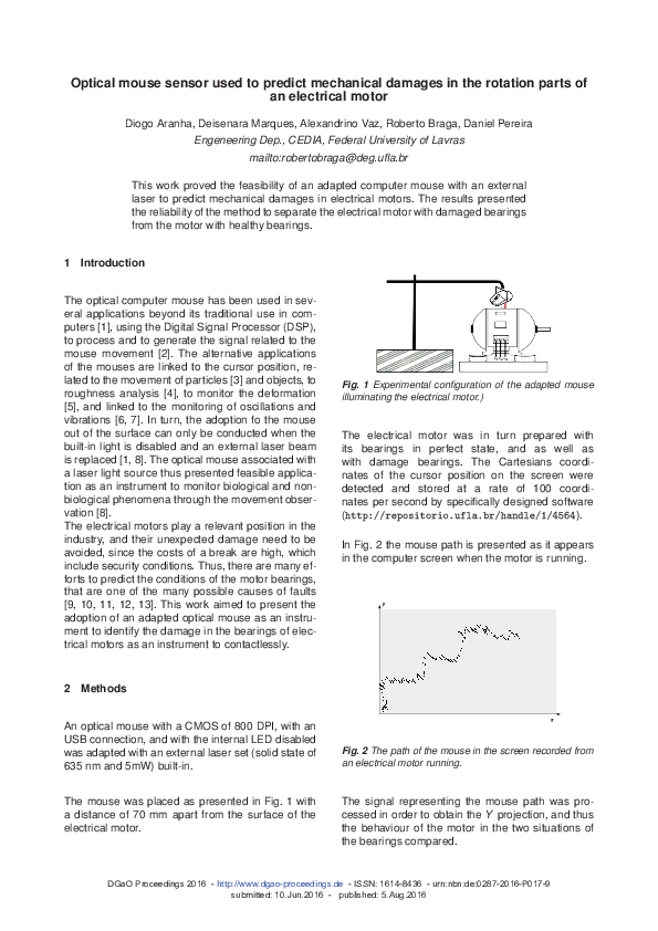 (PDF) Optical mouse sensor used to predict mechanical damages in the ...