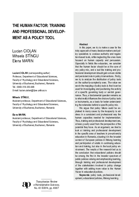 (PDF) The Human Factor: Training and Professional Development as a ...
