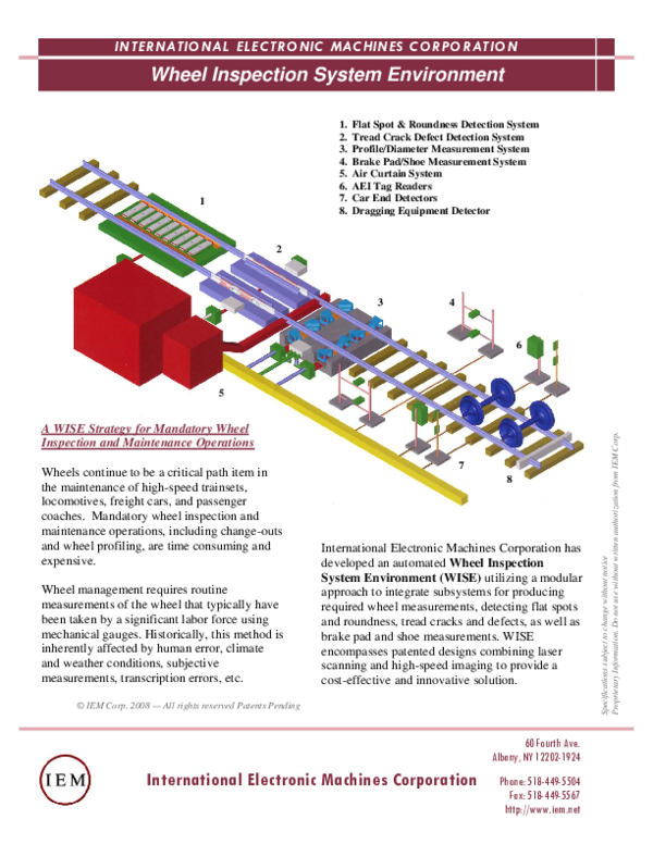 (PDF) Wheel Inspection System Environment