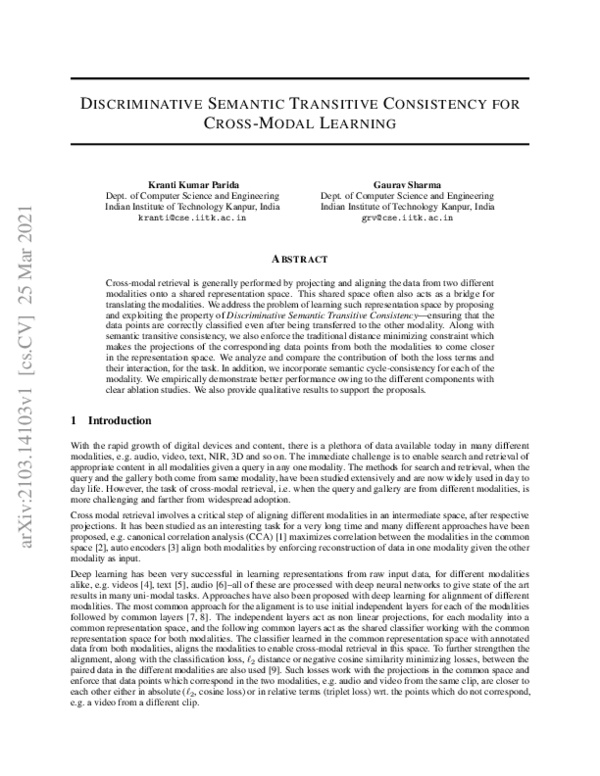 (PDF) Discriminative Semantic Transitive Consistency for Cross-Modal ...