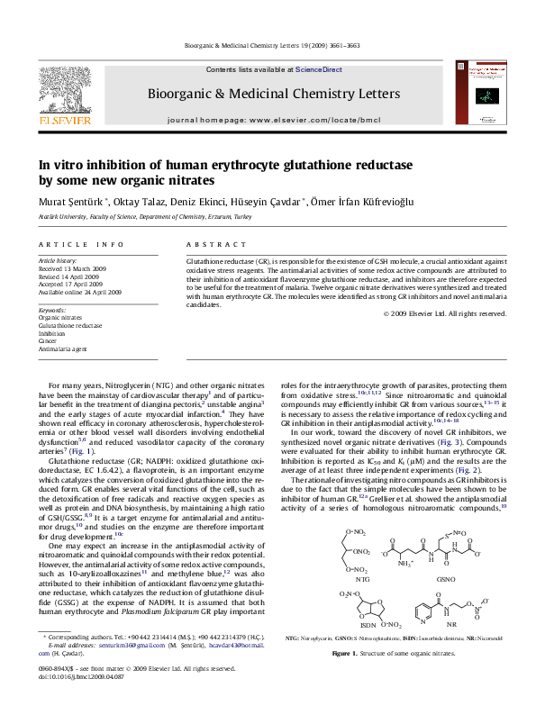 inhibition of erythrocyte glutathione reductase erythrocyte's catalase, peroxidase or peroxiredoxin 2  Impact on cytosol and membrane Glutathione system enhancement for cardiac