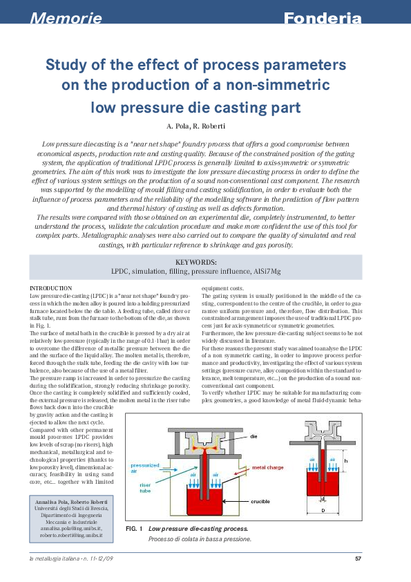 (PDF) Study of the effect of process parameters on the production of a ...