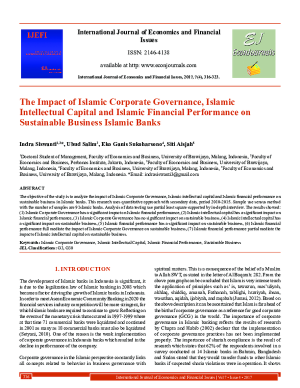 (PDF) The Impact of Islamic Corporate Governance, Islamic Intellectual ...
