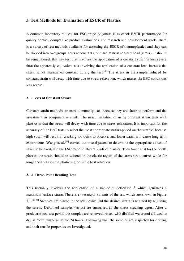 (PDF) Test Methods for Evaluation of ESCR of Plastics FAROOQ R A S H