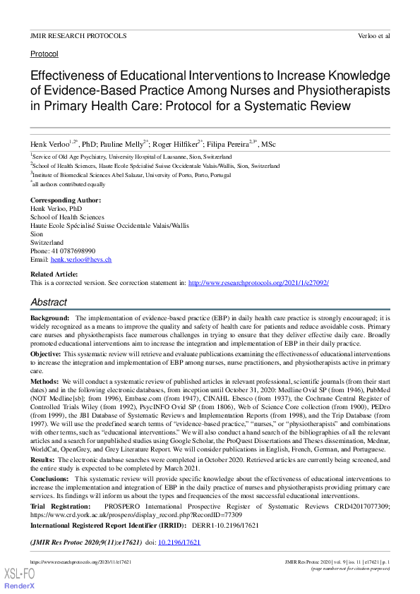 (PDF) Effectiveness of Educational Interventions to Increase Knowledge ...