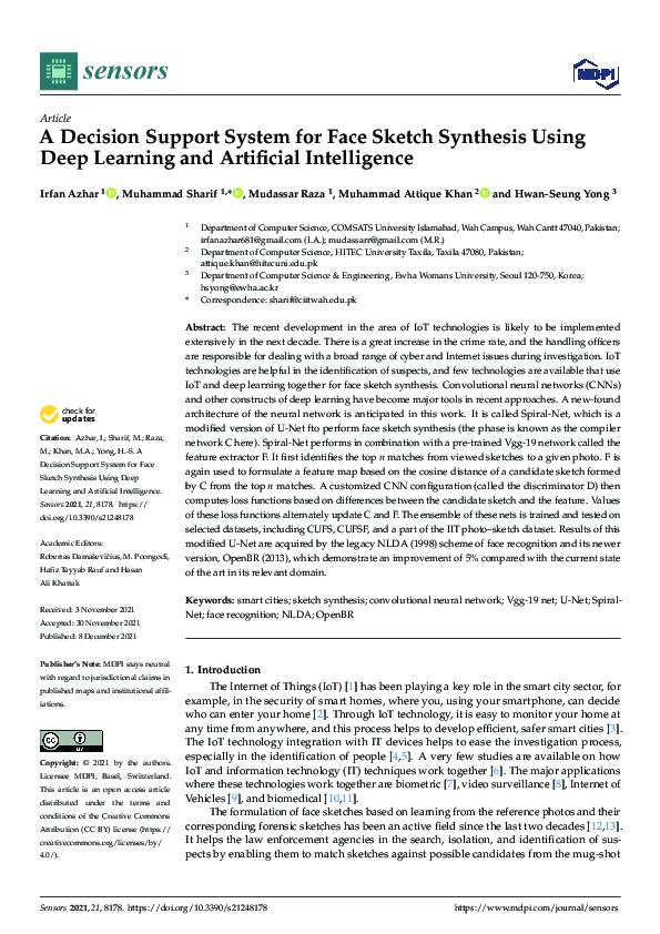 (PDF) A Decision Support System for Face Sketch Synthesis Using Deep ...