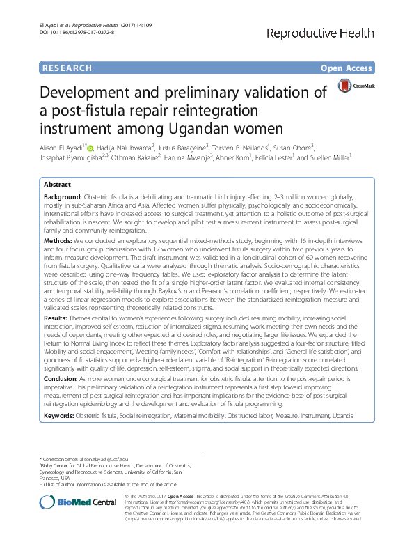 (PDF) Development and preliminary validation of a postoperative pain ...