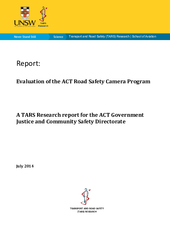 (PDF) Evaluation of the ACT Road Safety Camera Program Belinda Clark Academia.edu