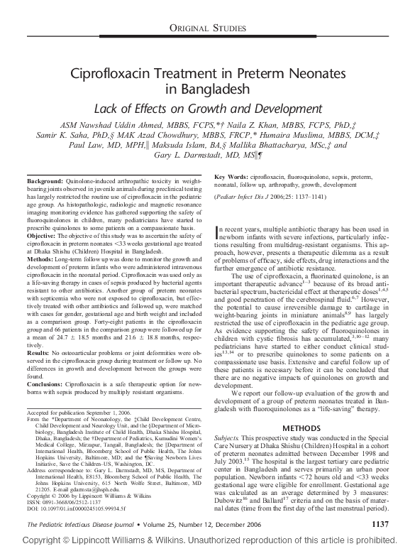 Ciprofloxacin Original