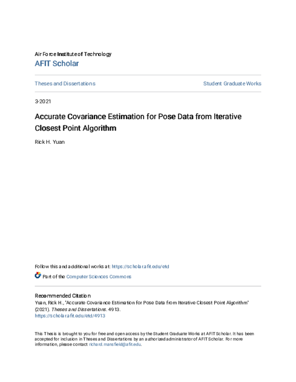(PDF) Accurate Covariance Estimation for Pose Data from Iterative ...