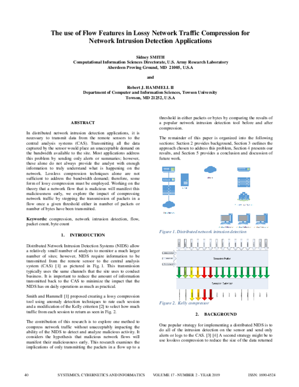 (PDF) The use of Flow Features in Lossy Network Traffic Compression for ...