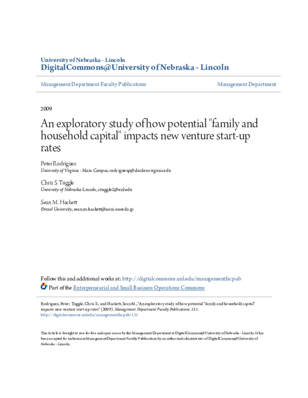 (PDF) An Exploratory Study of How Potential “Family and Household ...