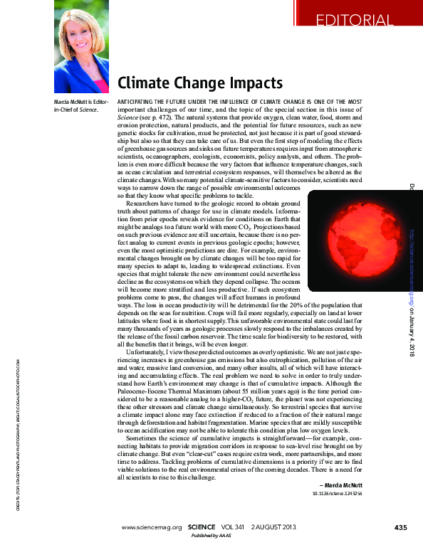 (PDF) Climate Change Impacts