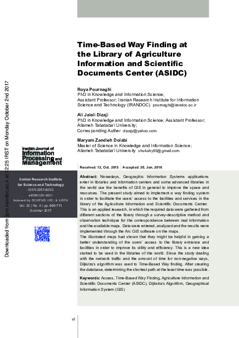 (PDF) Time-Based Way Finding at the Library of Agriculture Information ...