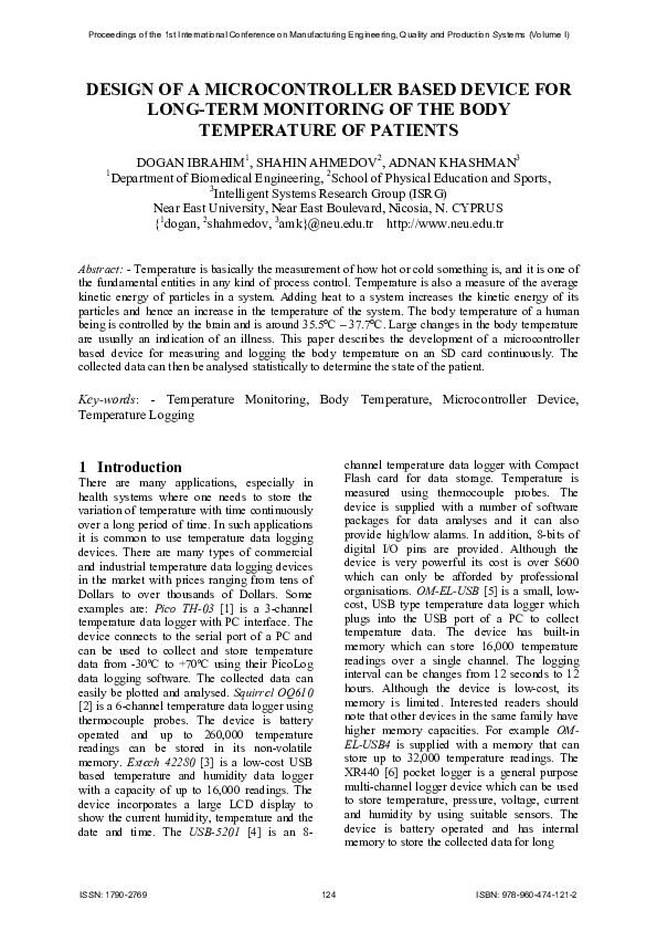 (PDF) Design of a Microcontroller Based Device for Long-Term Monitoring ...