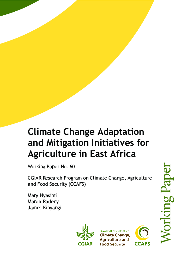 (PDF) Climate Change Adaptation and Mitigation Initiatives for ...