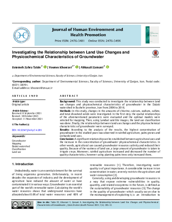 (PDF) Investigating the Relationship between Land Use Changes and ...