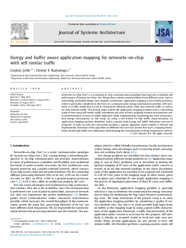(PDF) Energy and buffer aware application mapping for networks-on-chip ...