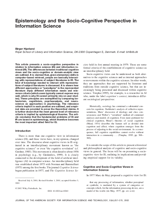 Feminist epistemology essay image