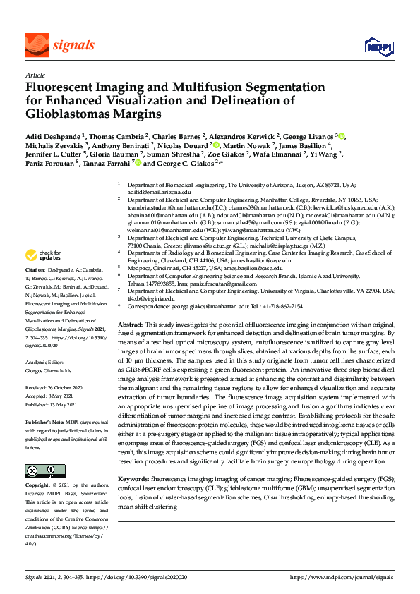 (PDF) Fluorescent Imaging and Multifusion Segmentation for Enhanced ...