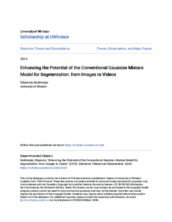(PDF) Enhancing the Potential of the Conventional Gaussian Mixture ...