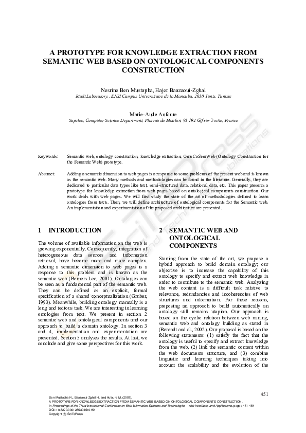 (PDF) A Prototype for Knowledge Extraction from Semantic Web Based on ...
