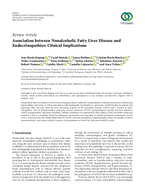 (PDF) Association between Nonalcoholic Fatty Liver Disease and ...