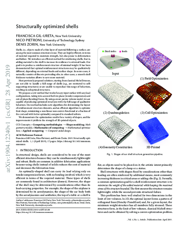 (PDF) Structurally optimized shells