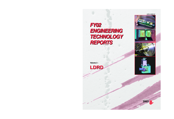 (PDF) FY02 Engineering Technology Reports Volume 2: LDRD