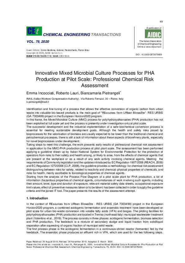 (PDF) Innovative Mixed Microbial Culture Processes for Pha Production ...