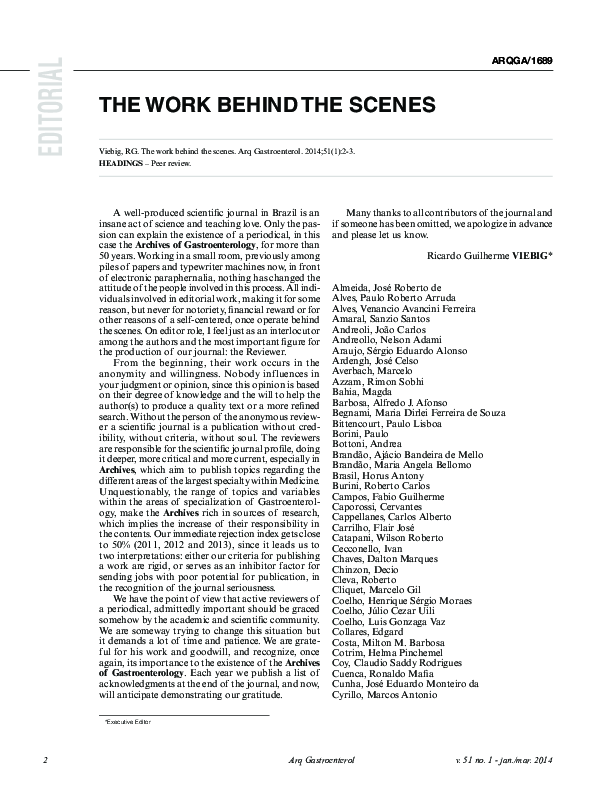 (PDF) The Work Behind the Scenes