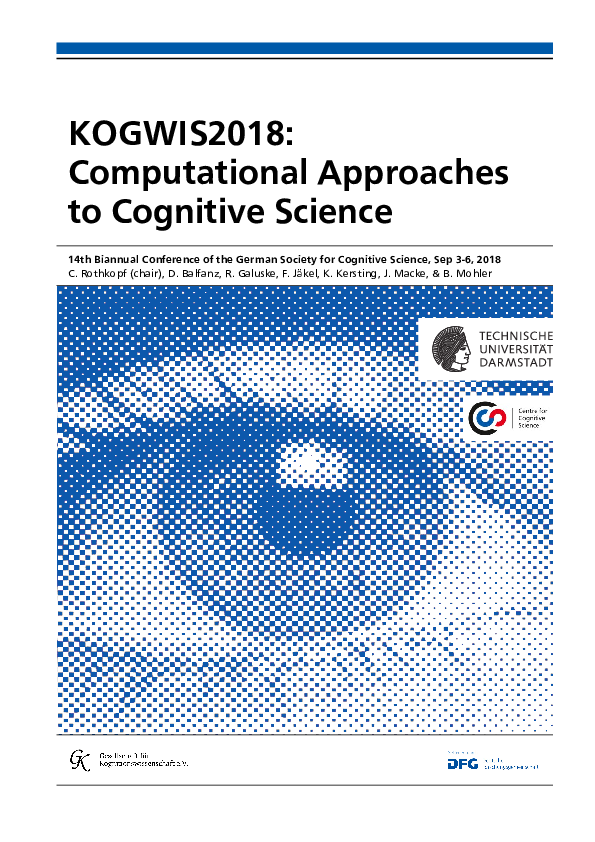 (PDF) KOGWIS2018: Computational Approaches to Cognitive Science