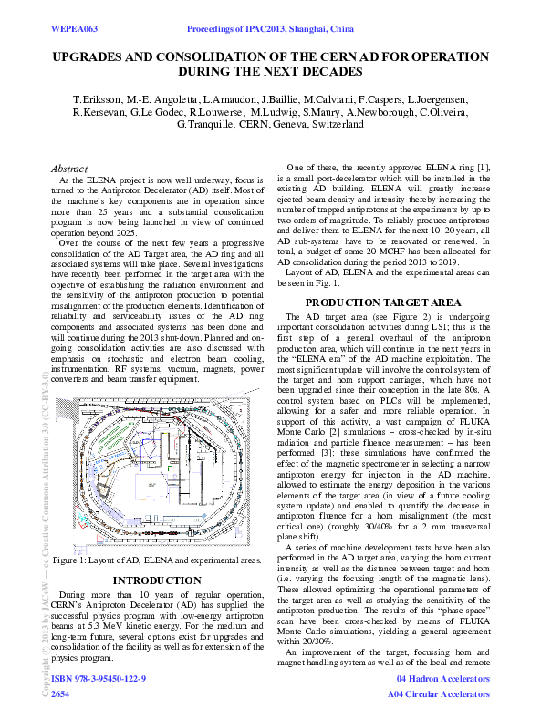 (PDF) Upgrades and Consolidation of the Cern Ad for Operation During ...