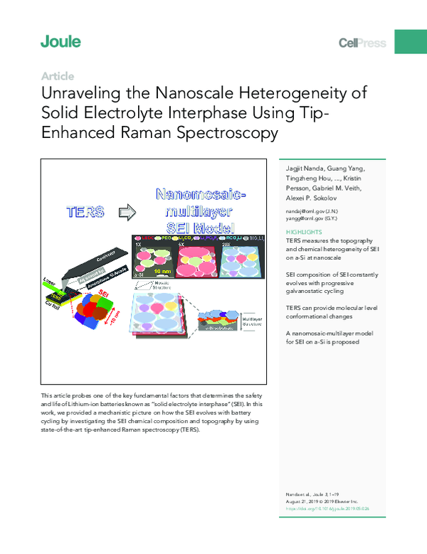 Pdf Unraveling The Nanoscale Heterogeneity Of Solid Electrolyte