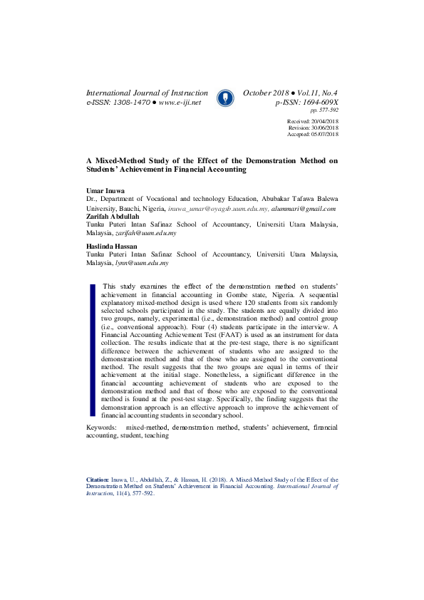 (PDF) International Journal of Instruction