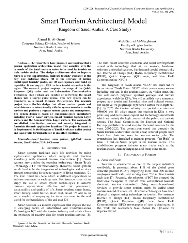 (PDF) Smart Tourism Architectural Model (Kingdom of Saudi Arabia: A ...
