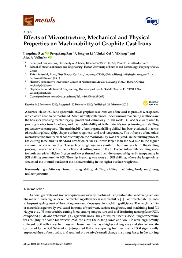 (PDF) Effects of Microstructure, Mechanical and Physical Properties on