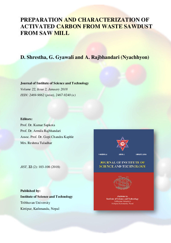 (PDF) Preparation and Characterization of Activated Carbon from Waste ...