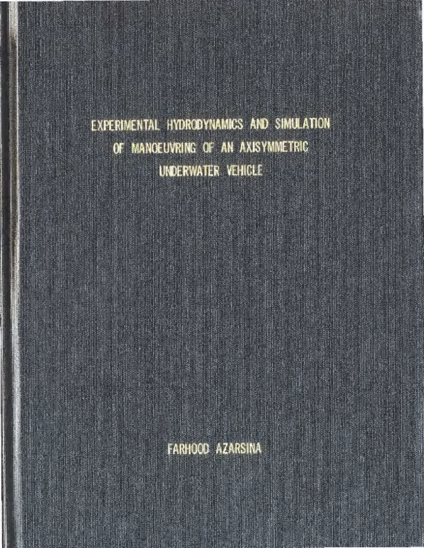™ レコード PDF) Experimental hydrodynamics and simulation of manoeuvring of