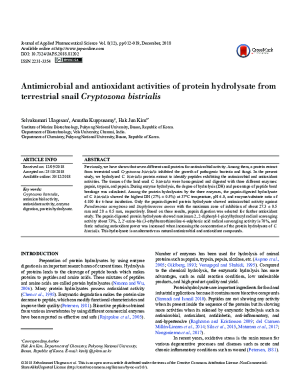 (PDF) Antimicrobial and Antioxidant Activities of Polyphenols against ...