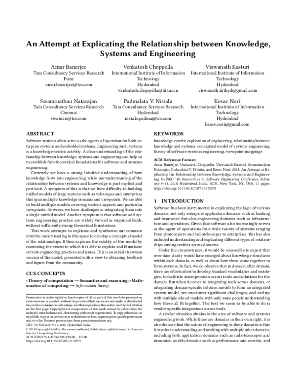 (PDF) An Attempt at Explicating the Relationship between Knowledge ...