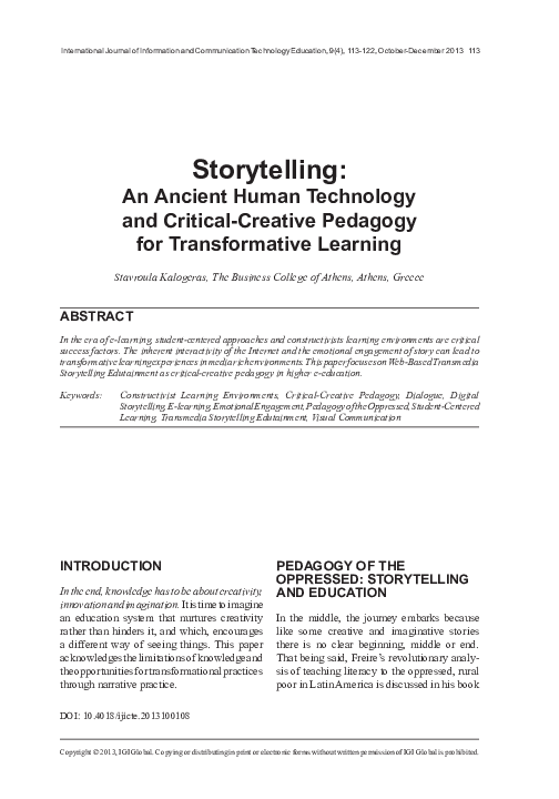 (PDF) Storytelling