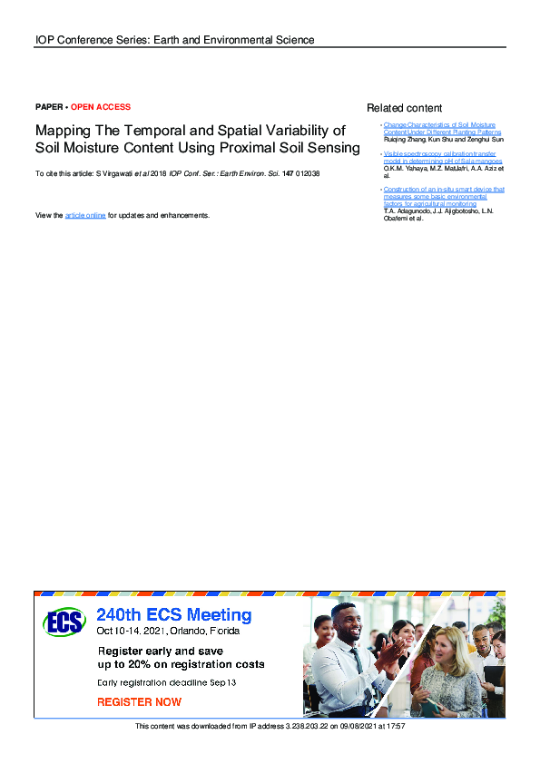 (PDF) Mapping The Temporal and Spatial Variability of Soil Moisture ...