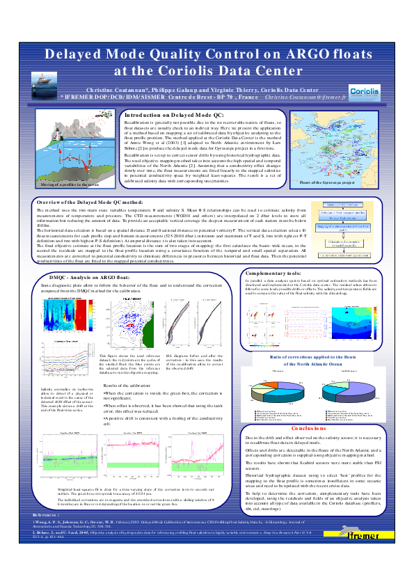 (PDF) Delayed Mode Quality Control on ARGO floats at the Coriolis Data ...
