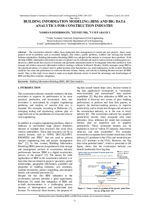 (PDF) Building Information Modeling (BIM) and BIG Data Analytics for ...