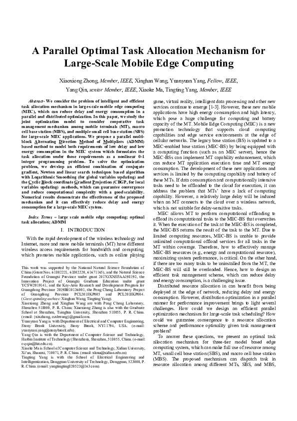 (PDF) A Parallel Optimal Task Allocation Mechanism for Large-Scale ...