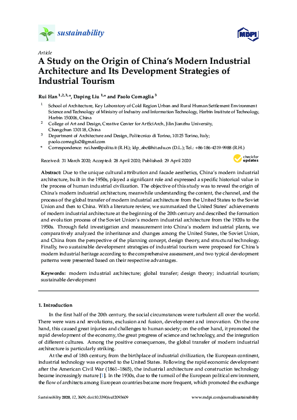 (PDF) A Study on the Origin of China’s Modern Industrial Architecture ...