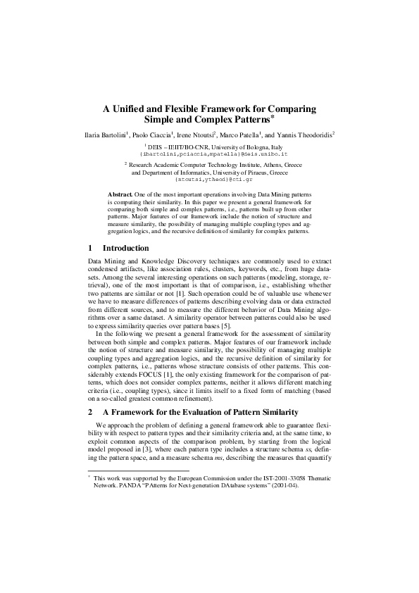 (PDF) Theodoridis, A unified and flexible framework for comparing ...